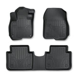 Car Floor Mats Black TPE Vehicle Floor Liners 3 Piece Replacement for CRV 2017-2022