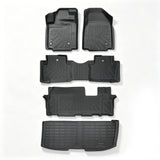 5PCS Floor Mats and Cargo Liners Black TPE Replacement for Pilot 2009-2015