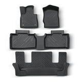 4PCS TPE All-Weather Floor Mats for 2020-2025 Ford Explorer 6 Seats