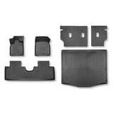 3D Custom Fit TPE Floor Liners + Cargo Mat & Seat Backrest Set for 2021-2025 Ford Mustang Mach-E - All-Weather Protection (Excludes Gas Mustang)