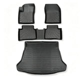 Fits 2016-2022 Toyota Prius TPE Floor Mats+Trunk Cargo Liner Waterproof Black