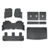 Floor Mats Cargo Liner Backrest Mats For 2018-2024 Ford Expedition MAX 8 Seats
