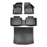 4PCS Floor Mats and Cargo Liner Black TPE Replacement for Edge 2015-2024