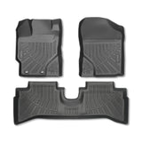 Floor Liners Fit 2012-2016 Toyota Prius C Front/2nd 3p Black