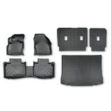 TPE All-Weather Interior Protection Set for 2015-2024 Ford Edge 5-Seater - Floor Mats, Cargo Mat & Backrest Covers (Not Compatible with SEL)
