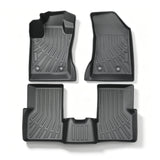 3Pcs Car Floor Mats Liner Front and Rear TPE Black Replacement for Com-Pass 2017-2025