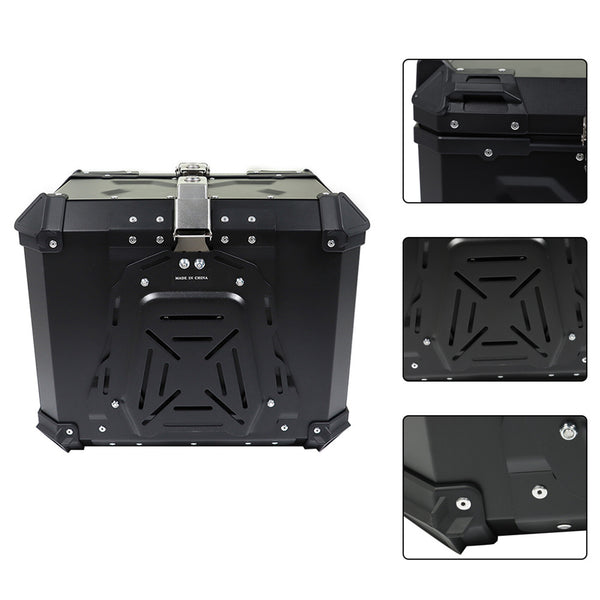 Aazon.co: Labwork 55L Otorcycle Top Case Tail Box With Ounting Plate Hard Aluinu Alloy - View #6
