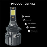 labwork 2Pcs 9005/HB3 LED Headlight Bulbs,72W 10000LM 6000K Cool White Super Bright Auto High Beam/Low Beam LED Headlight Conversion Kit