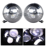 labwork 7 inch Round Black LED Headlight High Low Beam Replacement forJK TJ LJ CJ Hummber H1 H2