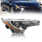 Labwork Right Headlight For 2020-2022 Toyota Corolla SE XLE XSE LED DRL Black