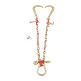 Labwork 5/16in x 2ft Tow Chain G80 with Grab Hooks and 2T Dump Buckles