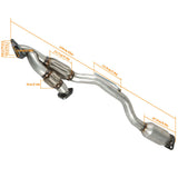 Labwork Catalytic Converter with Flex Y-Pipe For Nissan Murano 3.5L 2009-2014