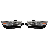 Labwork Left+Right Headlights For Ford Taurus 2013 2014-2016 Halogen W/Gray Trim
