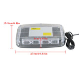 Labwork Strobe Beacon Light 48LED Flashing Emergency Warning Amber/White Pair