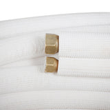 50FT Air Conditioning Tubing Hose Extension 3/8 and 5/8 Inch Insulated Copper Hoses Fit for Mini Split Air Conditioner