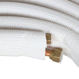 25FT Air Conditioning Tubing Hose Extension 1/4 and 3/8 Inch Insulated Copper Hoses FIT for Mini Split Air Conditioner