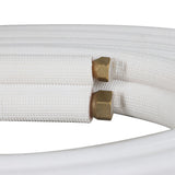 25FT Air Conditioning Tubing Hose Extension 3/8 and 5/8 Inch Insulated Copper Hoses Fit for Mini Split Air Conditioner