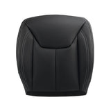 Front Driver and Passenger Side Bottom and Top Lean Black Artificial Leather Seat Cover Black Replacement for W-rang-ler 2013-2017