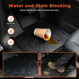 3D Custom Fit TPE Floor Liners Set for 2017-2020 Ford Fusion & Lincoln MKZ - All-Weather Interior Protection (Excludes 2013-2016)
