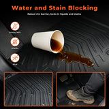 TPE Floor Mats Liner For 2013-2024 Toyota 4Runner 7-Seat All-Weather Waterproof