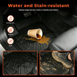 3-Piece All-Weather TPE Floor Mats Set for 2012-2018 Ford Focus(Fits Sedan & Hatchback)