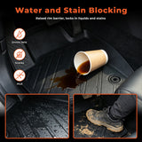 All Weather Non Hybrid Floor Mats Liner for 2024-2026 Toyota Tacoma Double Cab