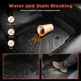 5PCS Floor Mats and Cargo Liners Black TPE Replacement for Pilot 2009-2015