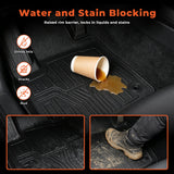4Pcs Car Floor Mats and Cargo Liner Front and Rear TPE Black Replacement for CR-V 2023-2026
