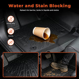 3D Custom Fit TPE Floor Liners + 5.5FT Short Bed Mat Set for 2015-2026 Ford F-150 Crew Cab / SuperCrew - All-Weather Heavy-Duty Set