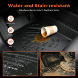 3-Piece 3D TPE All-Weather Floor Mats for 1999-2007 Chevy Silverado GMC Sierra 1500 2500 Classic