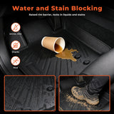3PCS TPE All-Weather Floor Mats for 2005-2015 Toyota Tacoma