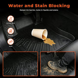 3Pcs Car Floor Mats Liner Front and Rear TPE Black Replacement for E-Class 2017-2023