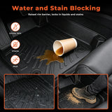 3D Custom Fit TPE Floor Liners & Trunk Mat Set for 2013-2016 Ford Fusion / Lincoln MKZ (Fits Gas/Hybrid, Excludes 2017+)