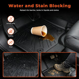 3D Custom Fit TPE Floor Liners Set for 2015-2025 Ford F-150 Extended Cab / SuperCab - All-Weather Protection (Fits Bench Seat Only)