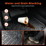 Floor Mats & Cargo Liner Set for 2007-2011 Toyota Camry All Weather Automotive TPE Floor Liners Set