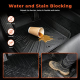 Floor Mats Replacement for Mustang 2004-2014 | 4Pcs Front and Rear, TPE Material, Black
