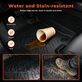 labwork 3-Piece 3D TPE All-Weather Floor Mats for 2022-2025 Ford Maverick Hybrid Front & Rear Set