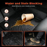 Black Front TPE Car Floor Mats Replacement for Transit 150 250 350 2022-2025