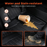 Floor Mats for 2018-2024 Chevy Equinox (Not for EV) / GMC Terrain, All-Weather TPE Custom Fit Floor Liners Cargo Liner