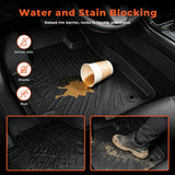 5Pcs Car Floor Mats and Cargo Liner Front and Rear TPE Black Replacement for Highlander 2008-2013
