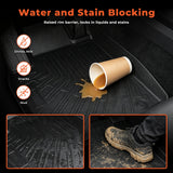 3D Black Car Floor Mats 4Pcs Floor Liners Replacement for Highlander 2008-2013