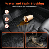 3PCS TPE All-Weather Floor Mats for 2015-2025 Ford F-150 SuperCrew
