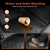 4-Piece All-Weather TPE Floor Liners & 6.5 Foot Truck Bed Mat for 2015-2026 Ford F-150 SuperCab Extended Cab – Heavy Duty Custom Fit Protection