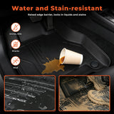 3-Piece 3D Injection Molded All-Weather Rubber Floor Mats for 2009-2018 Dodge Ram 1500 2500 3500 Classic