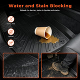 3D Custom Fit All-Weather TPE Floor Mats + Cargo & Backseat Liner Set for 2021-2026 Ford Mustang Mach-E (Excludes Gas Mustang)