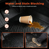 Black 2Pcs Front TPE Car Floor Mats Replacement for Transit 150 250 350HD 2020-2026