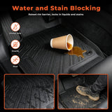 3PCS Floor Mats Liner Black TPE Replacement for 2022-2026 Honda Civic Sedan Replacement for 2022-2026 Acura Integra Civic