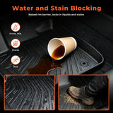 TPE Floor Mats for Toyota Highlander 7&8 Seats(Not for Hybrid) | 2014 2015 2016 2017 2018 2019 All Weather Custom Fit Heavy Duty Floor Liners