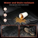 labwork 3-Piece 3D TPE All-Weather Floor Mats for 2019-2024 Ram 1500 Crew Cab New Body w/ Underseat Storage