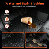 TPE All-Weather Interior Protection Set for 2015-2024 Ford Edge 5-Seater - Floor Mats, Cargo Mat & Backrest Covers (Not Compatible with SEL)